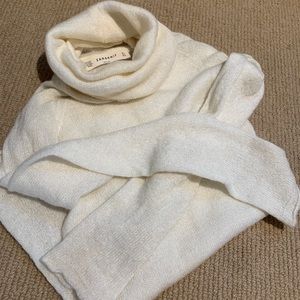 Cowl tube turtleneck sweater/tunic